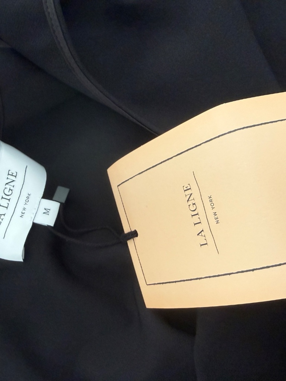 La Ligne New York Mable Tank in Black Crepe NWT M Simple Elegant Style - Picture 5 of 6